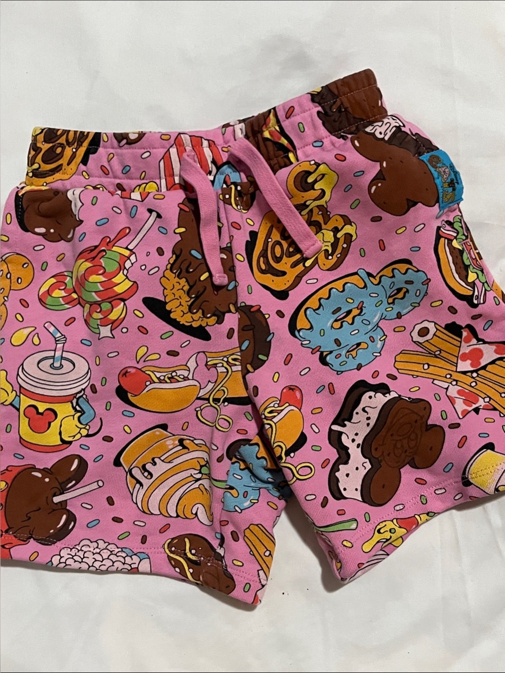 Disney short Treat-Print Drawstring Shorts,Cotton
